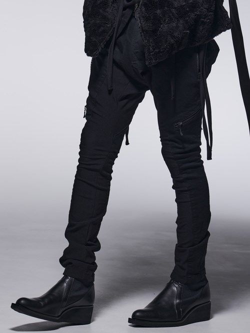 《予約品》 ZippSaruelPants / ジップサルエルパンツ / ブラック＆ブラック 【kiryuyrik】 11月以降入荷予定