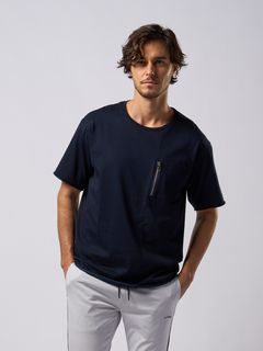 【予約品9月19日 10時締め】 cool touch zip-pocket S/S / Tシャツ / ブラック
