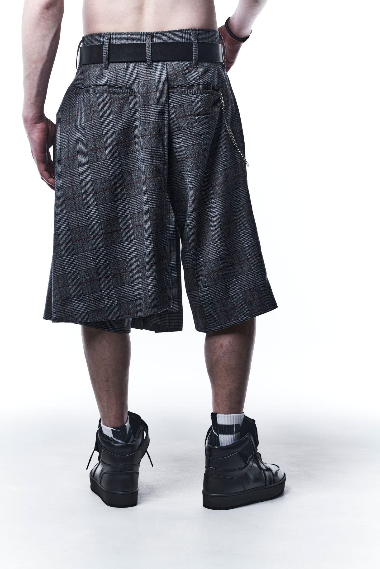 《予約品》 SkirtSlacks スカートスラックス GrenCheck / Black&Grey 【kiryuyrik】 11月入荷予定