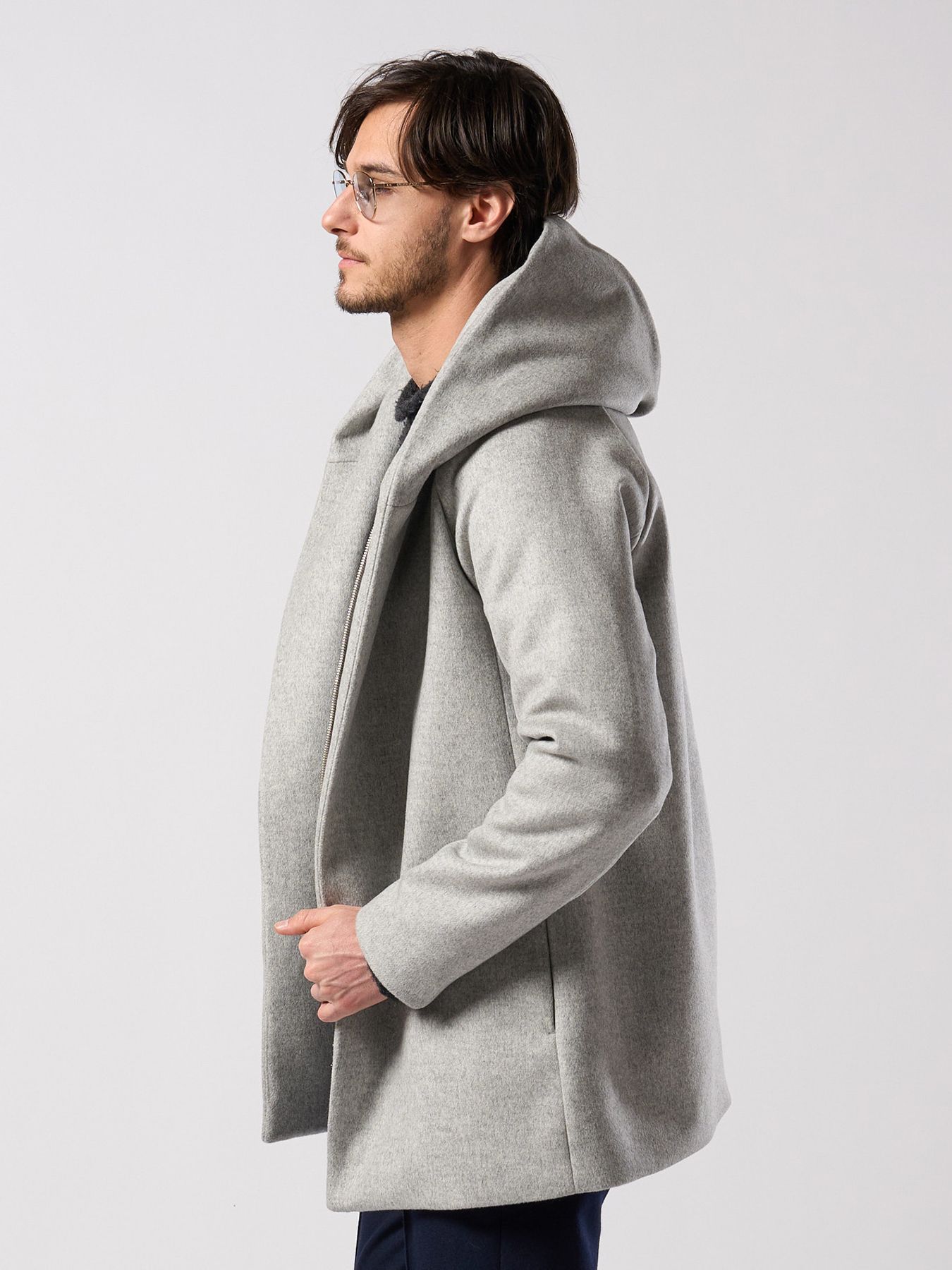 【予約品 4月19日(日) 18時締切】zip witch coat / ジップ ウィッチコート / ライトグレー