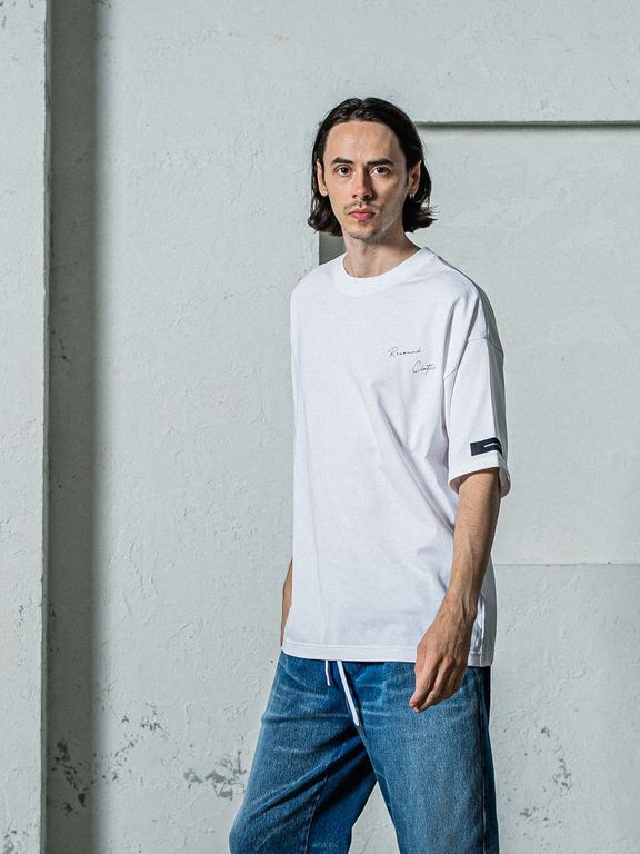《予約11月17日19時締め》 BACK Photo OVER  TEE / オーバーTシャツ / ホワイト