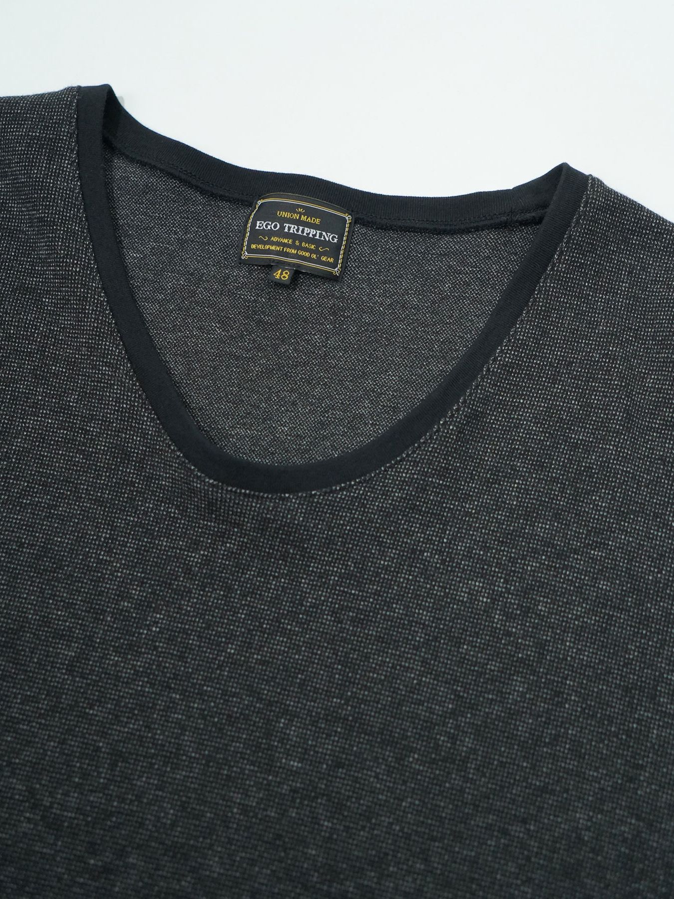 【予約品 】LUXWARM / ロングスリーブTシャツ / 杢チャコール