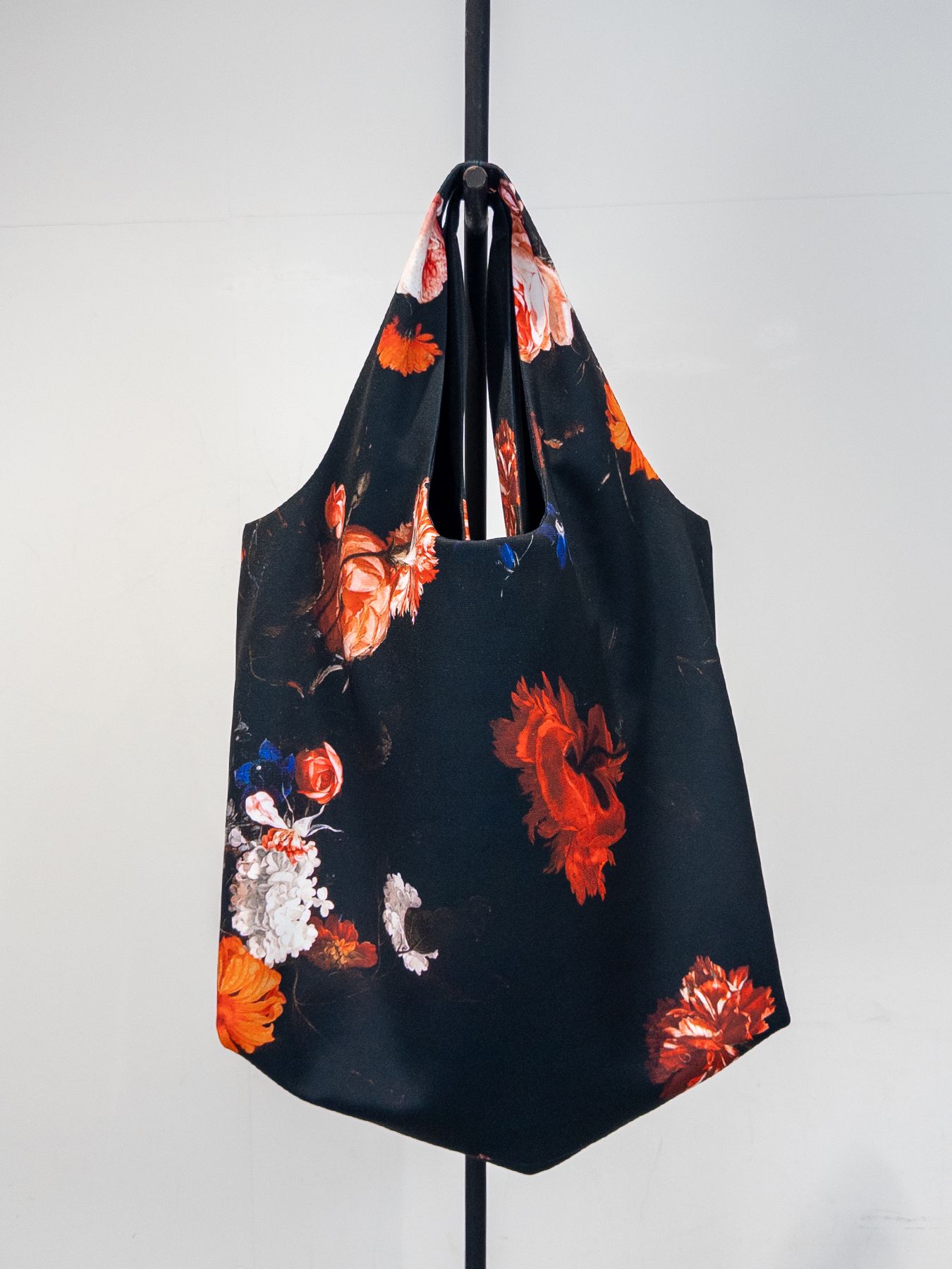 【予約品 4月26日(日) 締切】Shoulder Tote Bag / ショルダートートバッグ / ブラックフローラ