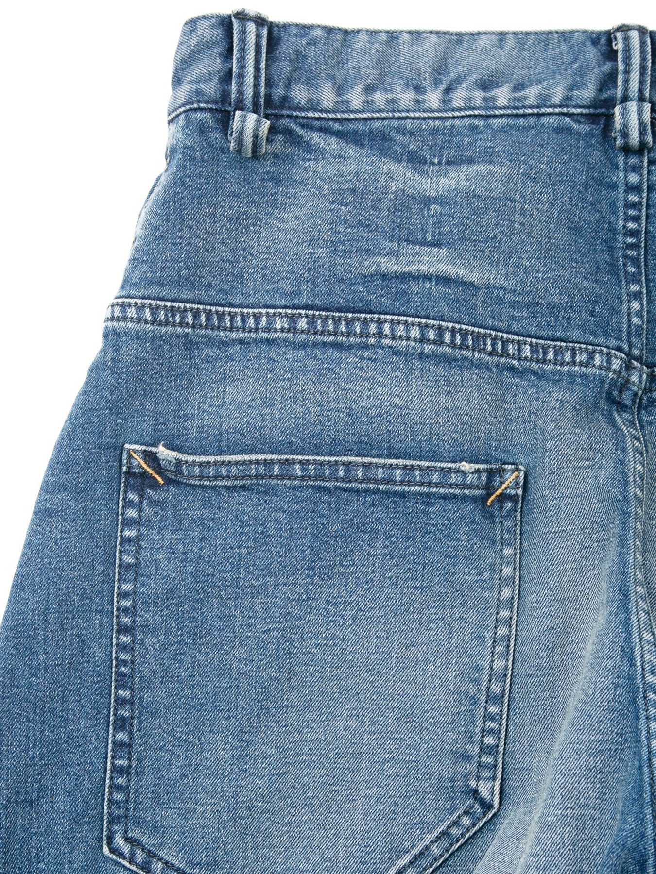 12.5ozオーガニックコットン ストレッチデニム 3D ワイドストレート ジーンズ / Wide Straight Jeans / RAD CLUB（ラッドクラブ） / インディゴ