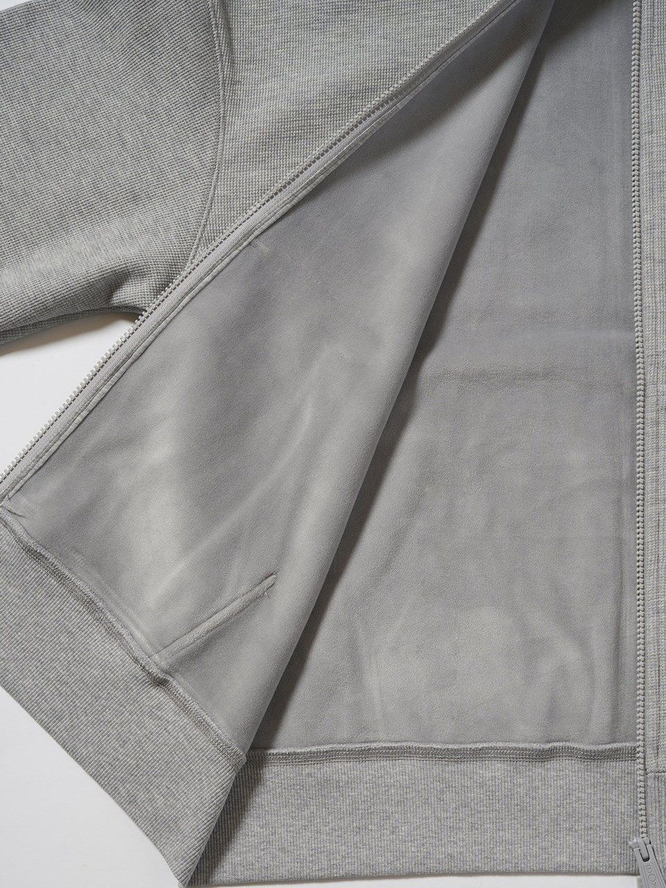 BOY KANOKO Fleece Full Zip Hoodie / パーカー / グレー