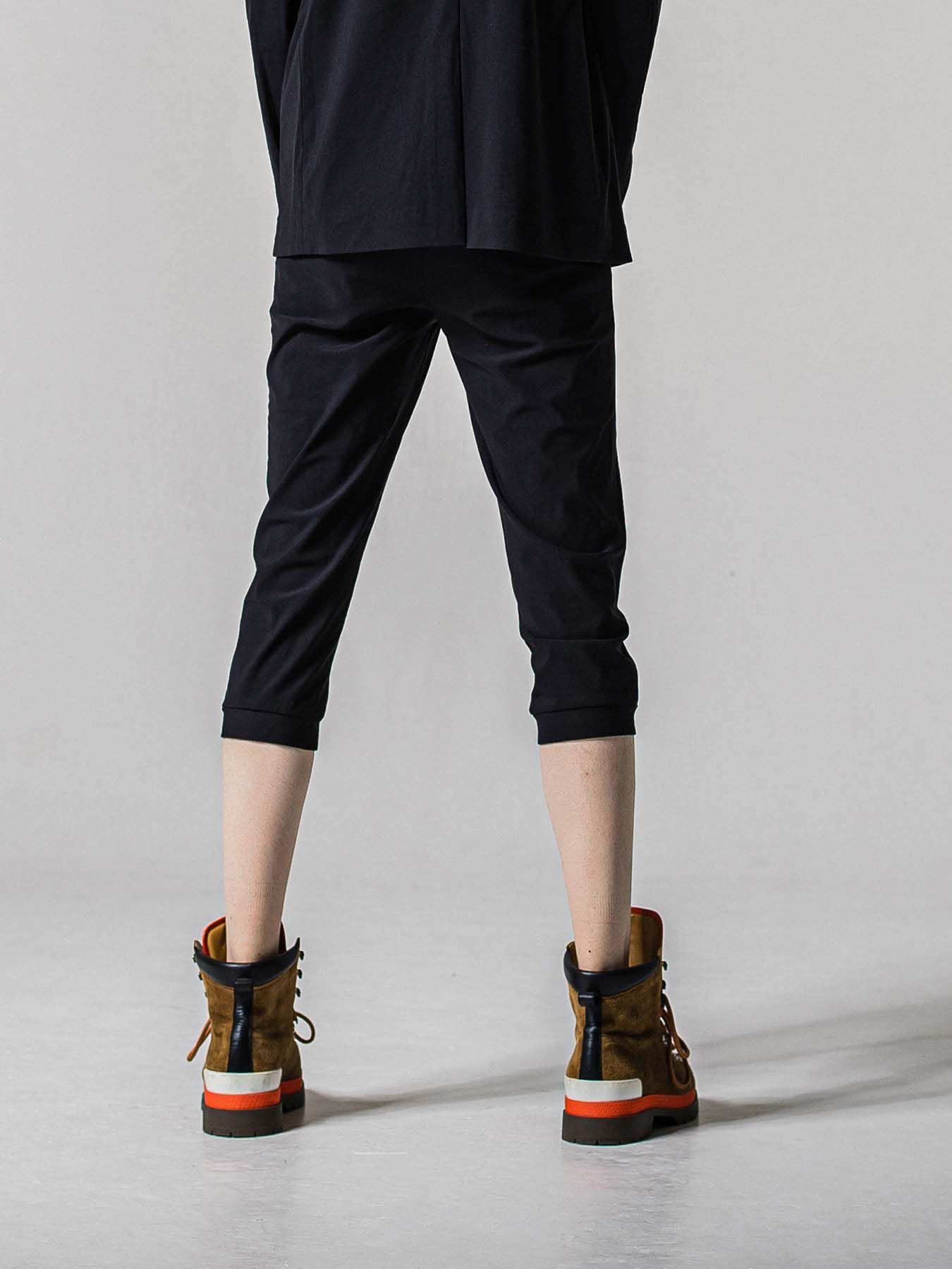 【予約品 11月16日(日) 締切】RE CROPPED PT / ナイロン イージークロップドパンツ / ブラック