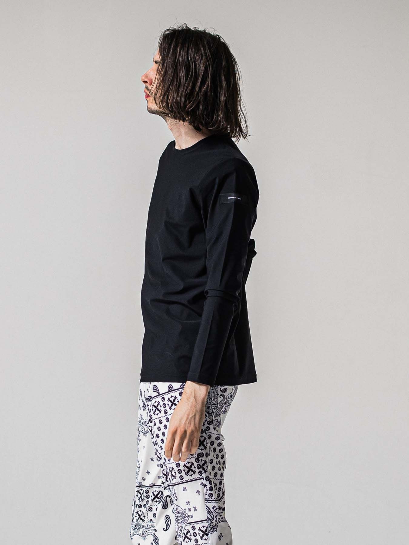 【予約品 11月16日(日) 締切】NYLON LONGSLEEVE TEE / ナイロン ロングスリーブTシャツ / ブラック