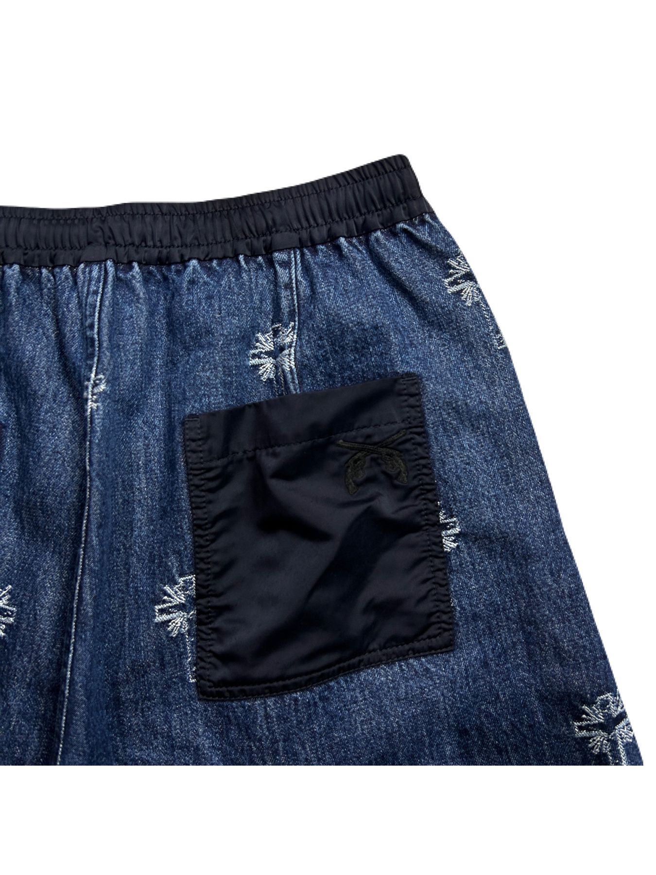 【予約品 8月10日(日) 締切 】CROSS JQ DENIM PT / クロスジャガード デニムパンツ / ブルー