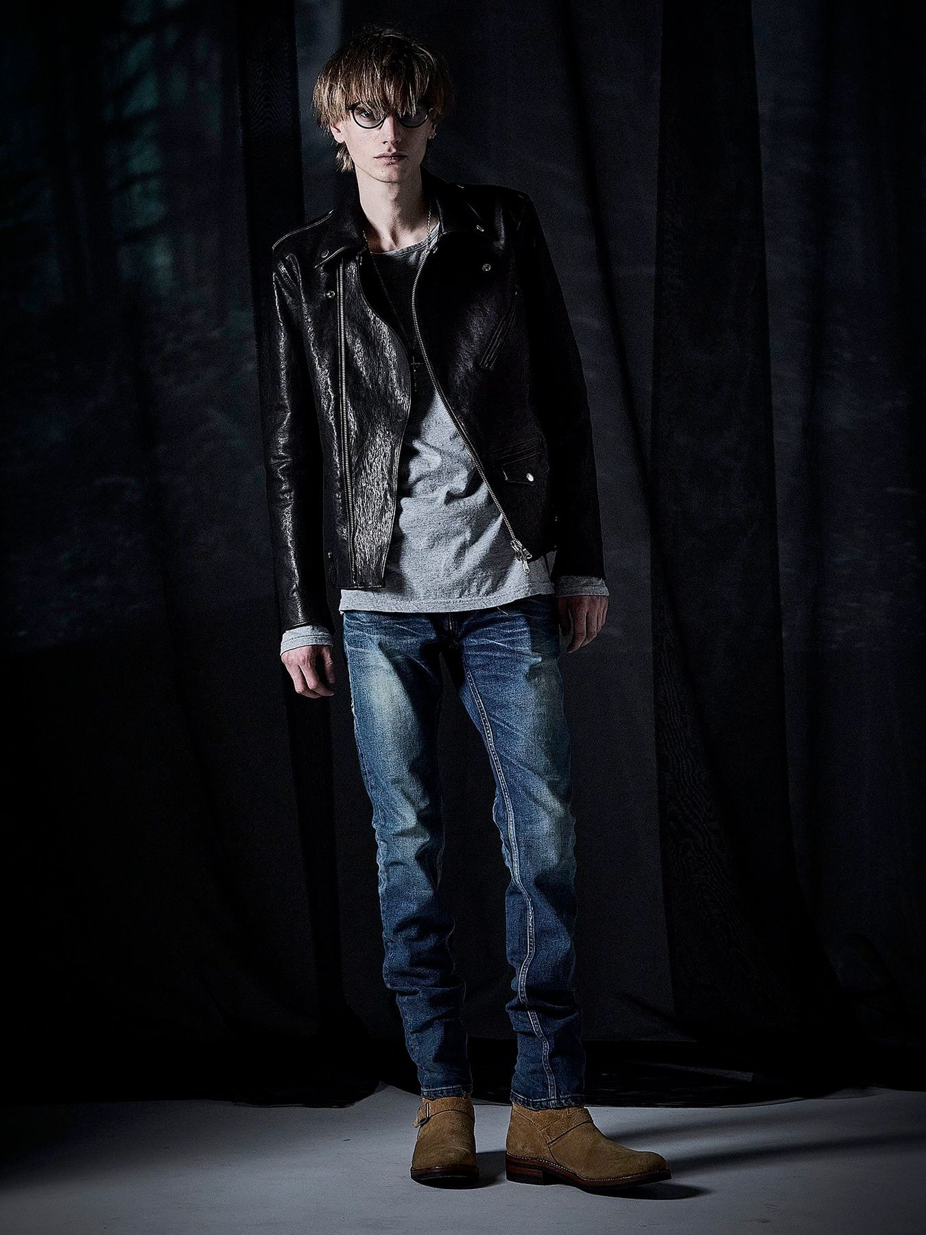 【予約品 4月6日(月) 締切】Pit Vegetable Full Tanned Shrinked Horsehide Double Riders / フルタンニン ピット鞣し シュリンクホースハイド ダブルライダース / JOEY