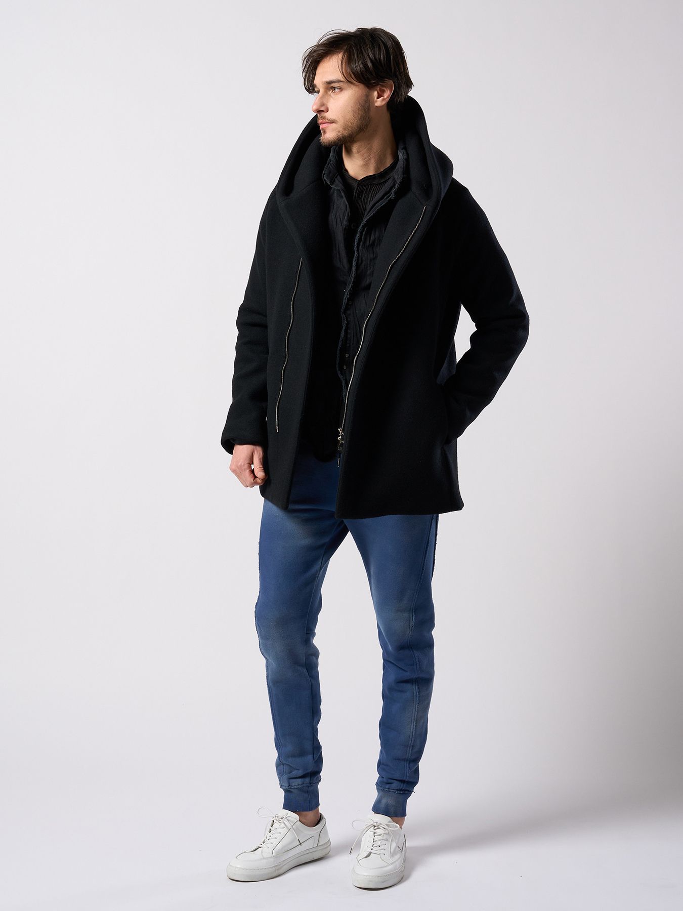 【予約品 4月19日(日) 18時締切】zip witch coat / ジップ ウィッチコート / ブラック