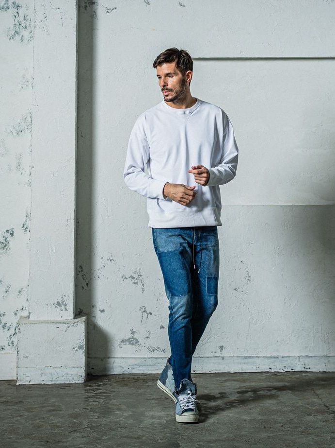 《予約11月17日19時締め》 MICK DENIM JERSEY / ジャージパンツ / インディゴリメイク