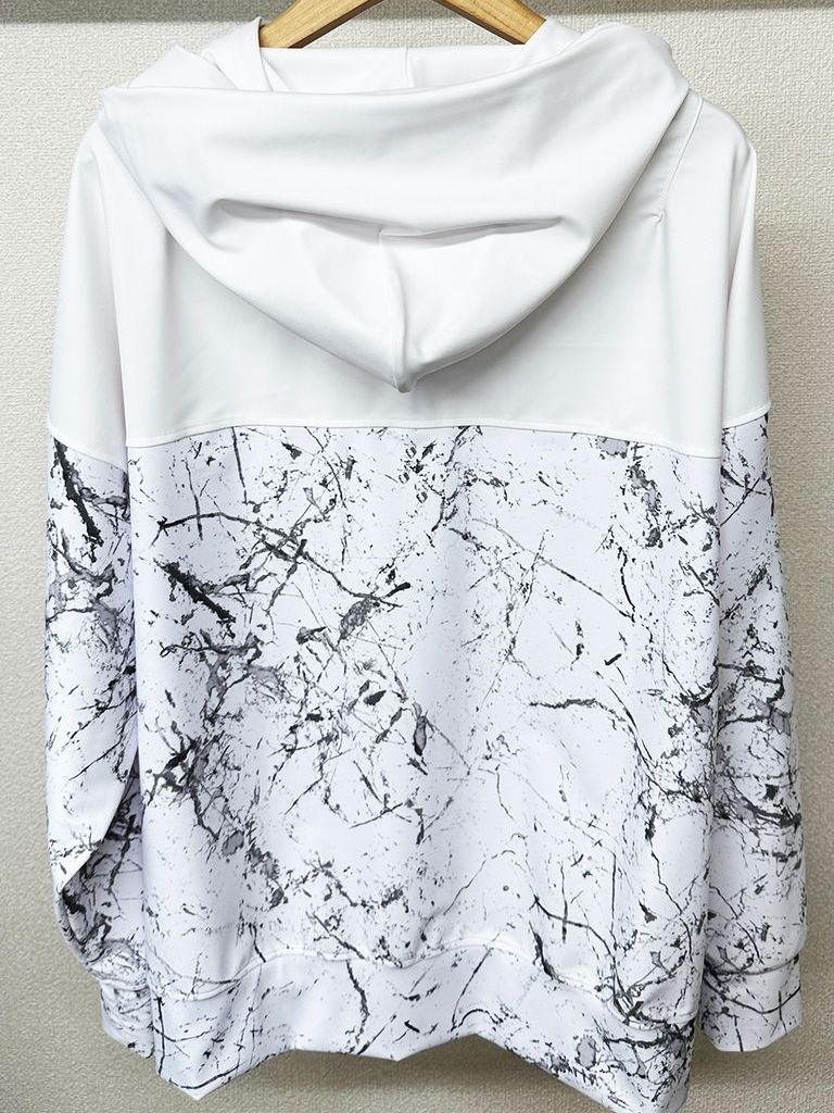 《予約品3月3日18：00締め》 Paisley RUSH OVER ZIPUP HOODIE / ラッシュガードパーカー / ペイントホワイト