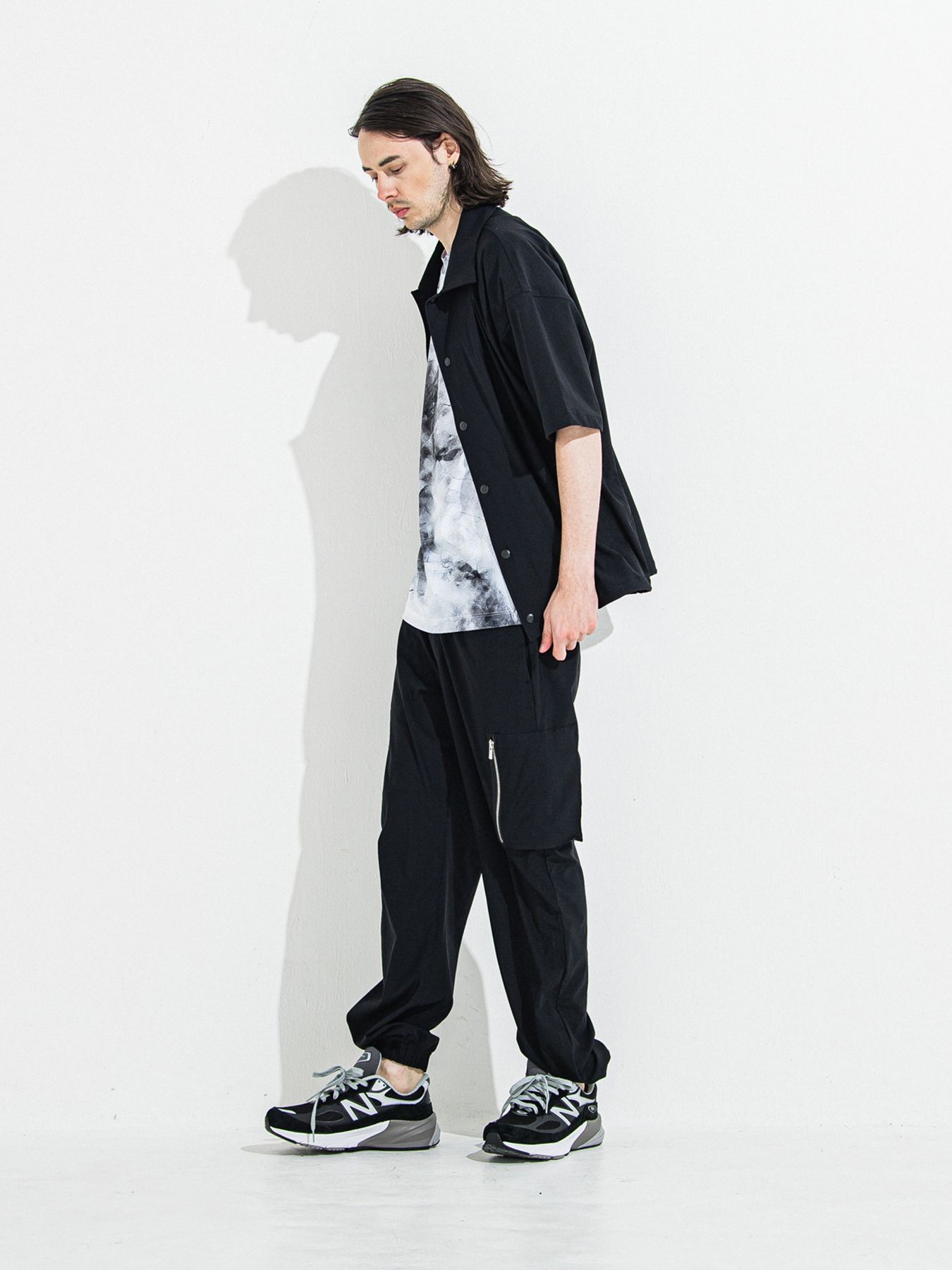 【予約品 】DAVID NYLON CARGO PANTS / デヴィッドナイロンカーゴパンツ / ブラック