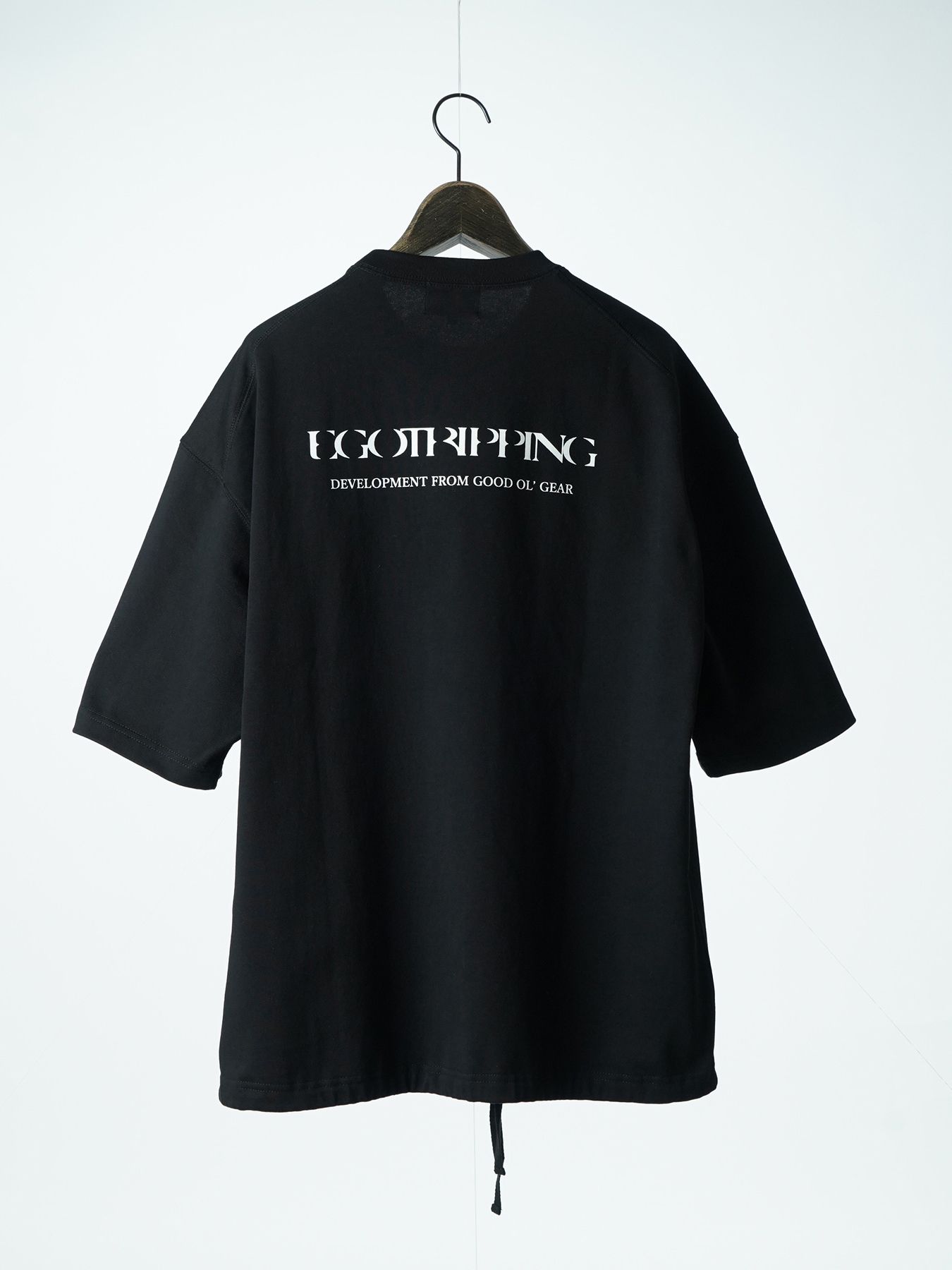 【予約品 2月1日(日) 締切】HEAVYJERSEY wavy / ロゴプリント Tシャツ / ブラック