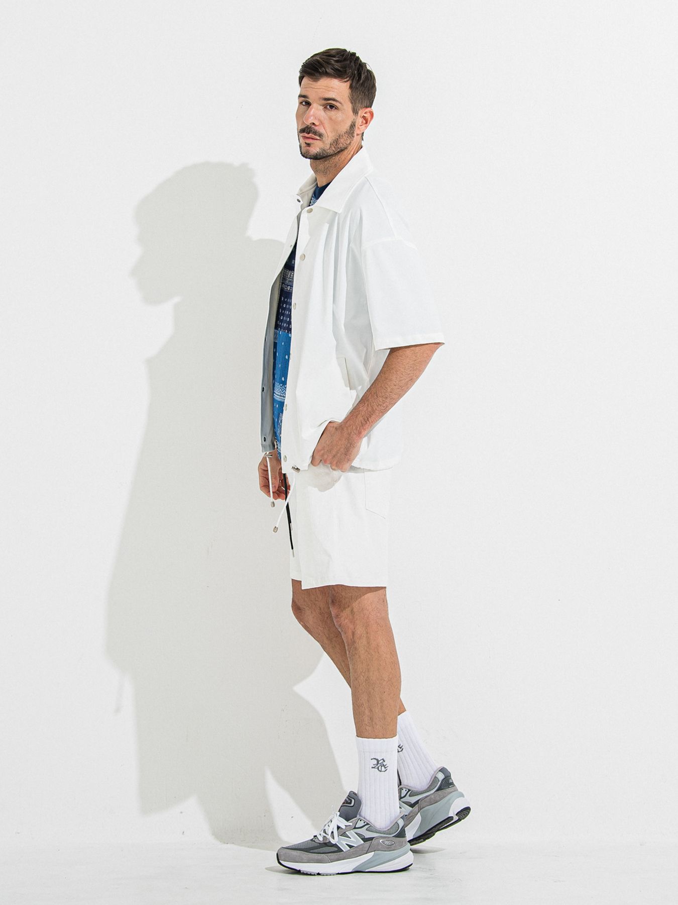 【予約品】DENIM JERSEY SHORTS / デニムジャージショーツ / ホワイト
