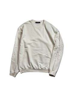 【予約品 8月10日(日) 締切 】FIRE EMBRO SWEAT / ファイヤー エンブロイダリー スウェット / オフホワイト