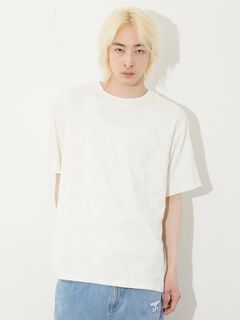 JACQUARD TEE / ジャガードTシャツ / ホワイト