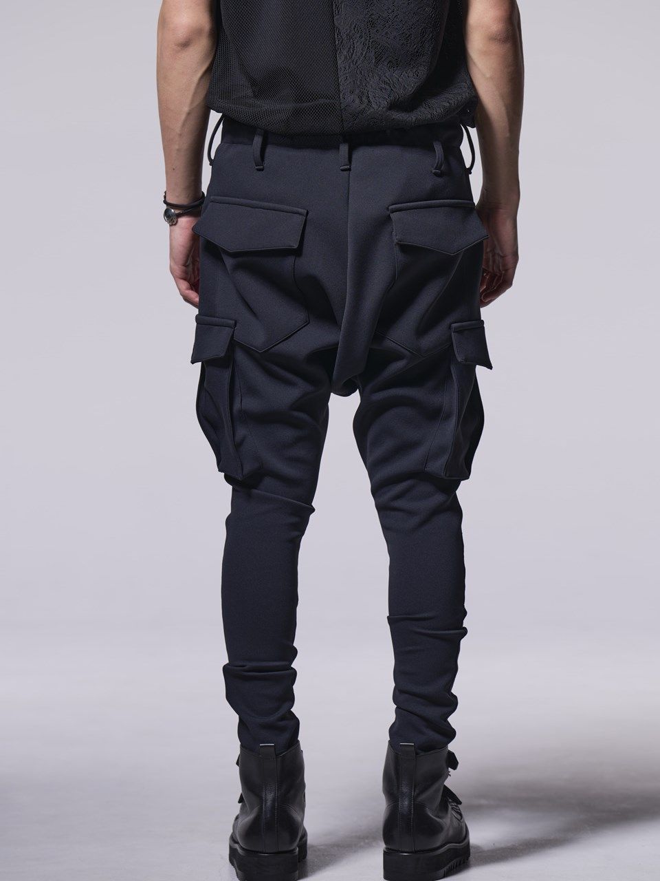 kiryuyrik - 《予約品》 Line Sarouel Pants / ラインサルエルパンツ / ブラック | BRYAN