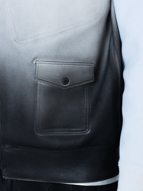 ライダース長袖 スウェットグラデーション【5351 POUR LES HOMMES】