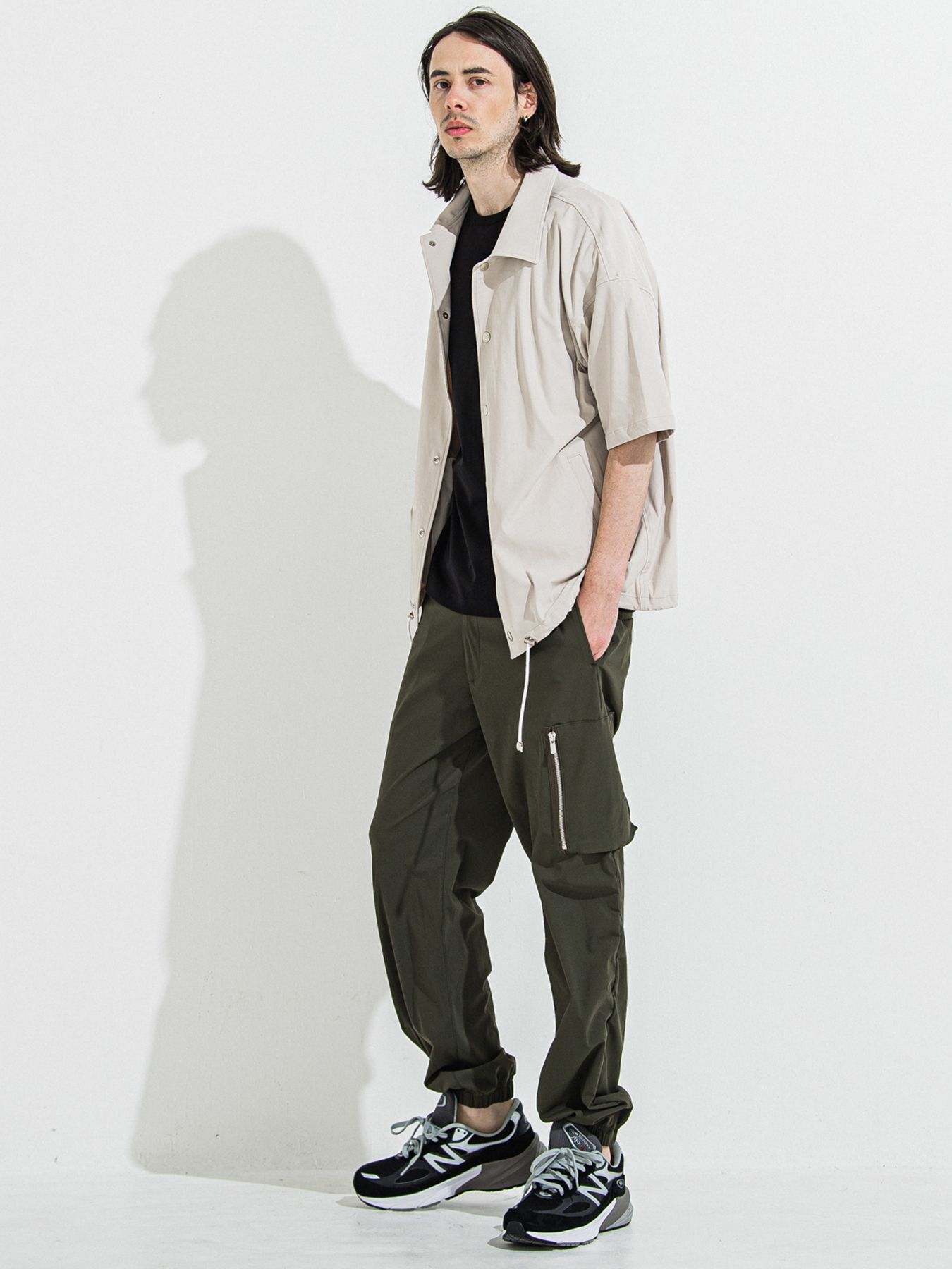 【予約品 】DAVID NYLON CARGO PANTS / デヴィッドナイロンカーゴパンツ / カーキ