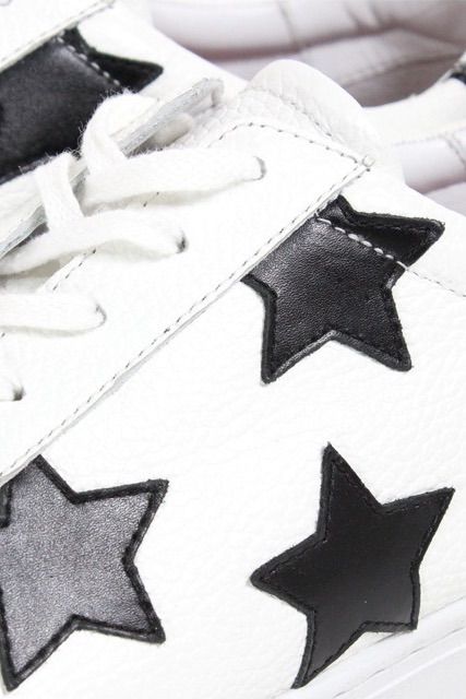 STARデザインスニーカー 3030 / WHITE×BLACK 【HONOUR OVATION】