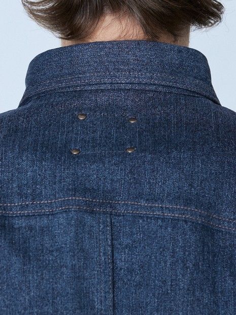 長袖 デニムシャツ インディコ5351