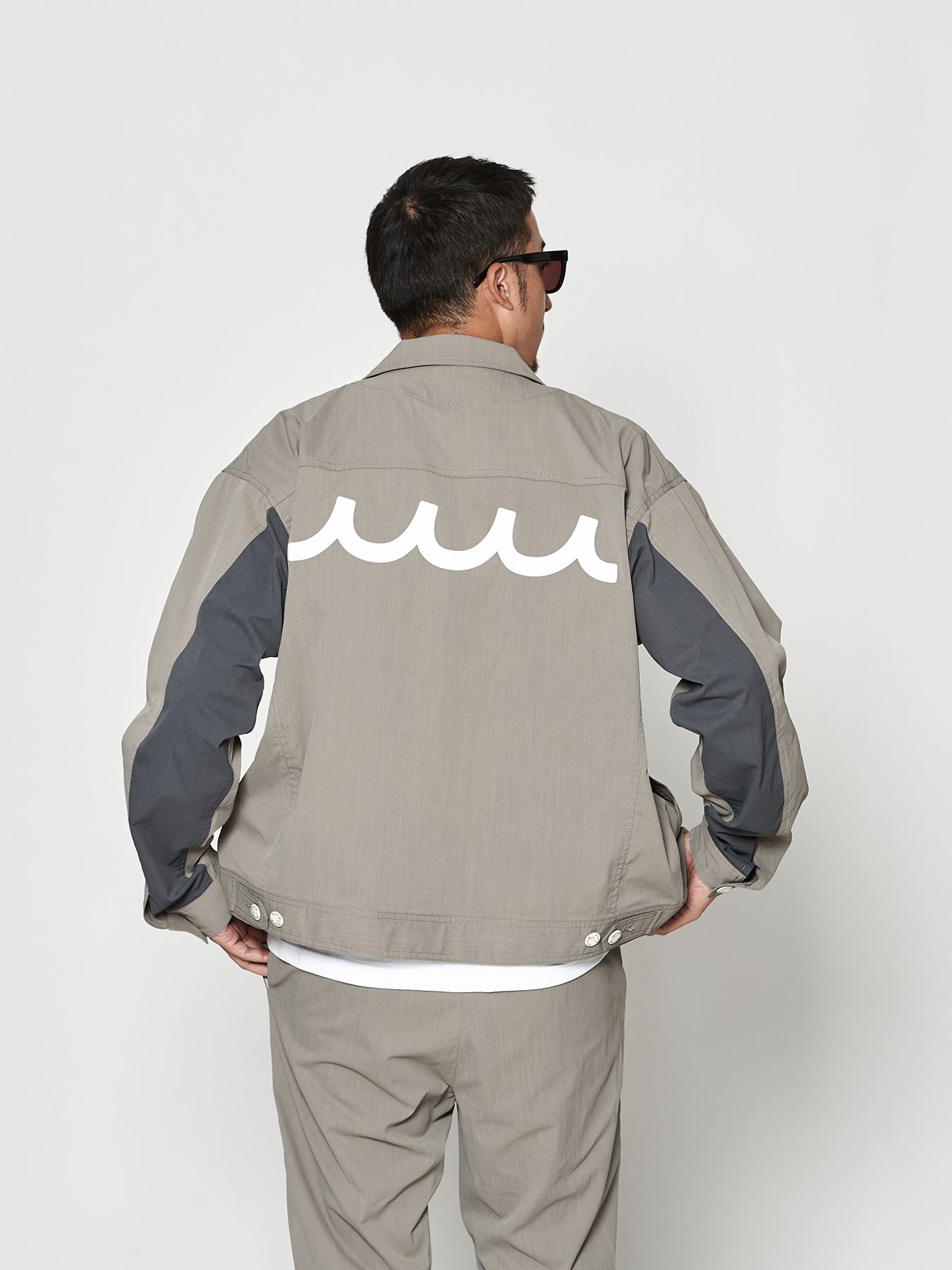 【予約品 10月9日(木) 締切】muta Trucker Jacket / トラッカージャケット / グレー【Acanthus × muta MARINE】