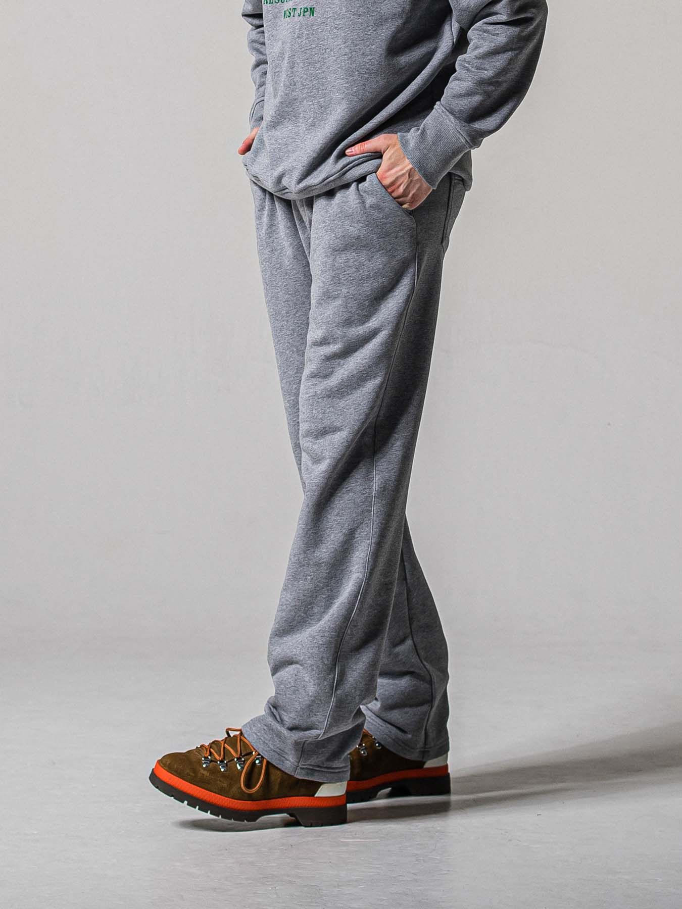 【予約品 11月16日(日) 締切】HF URAKE WIDE TUCK PANTS / 裏毛 セミワイドシルエット ワンタック イージーパンツ / グレー