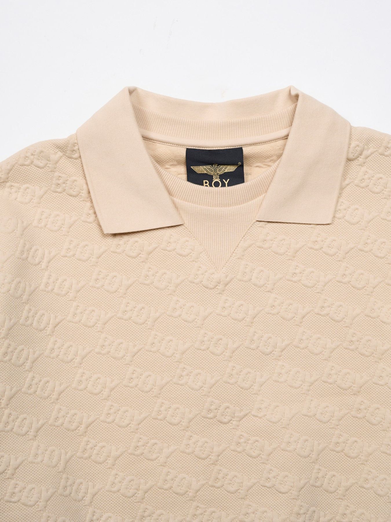 BOY MONOGRAM JACQUARD KNIT / ジャガードニット / カーキ