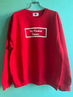 《予約》 M sweat シャツ (square) / レッド  【M】 3月頃~入荷予定