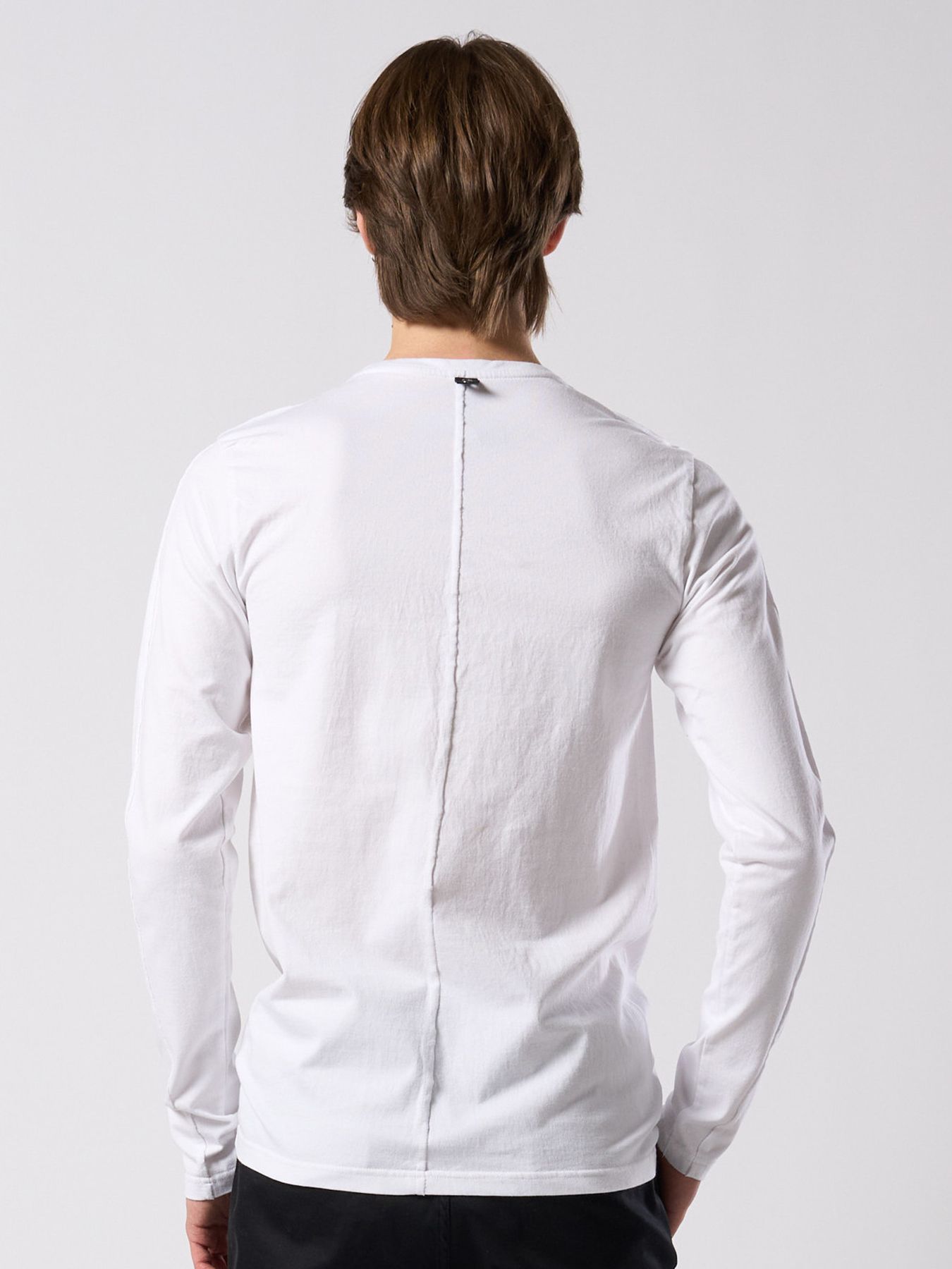 【予約品 4月19日(日) 18時締切】slim basic crew-neck L/S / スリムベーシック クルーネック ショートスリーブ / ホワイト