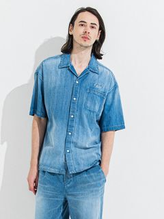 【予約品】ZACK HALF DENIM SHIRT / ザックハーフスリーブスリーブデニムシャツ / ライトインディゴ