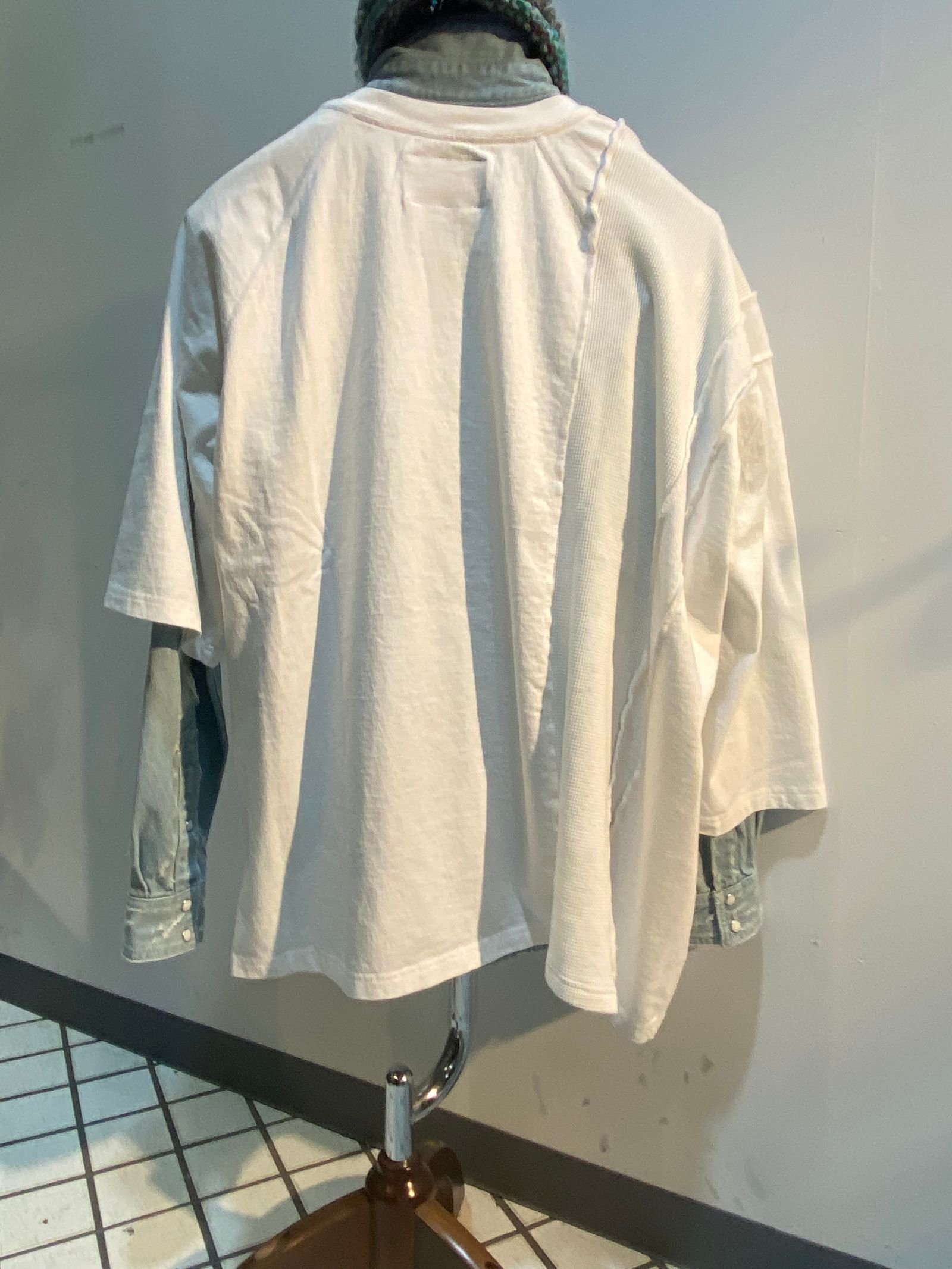 ミッキーマウスSWITCHING PRINT T-SHIRT（WHITE）「71MICHAELミッシェル」