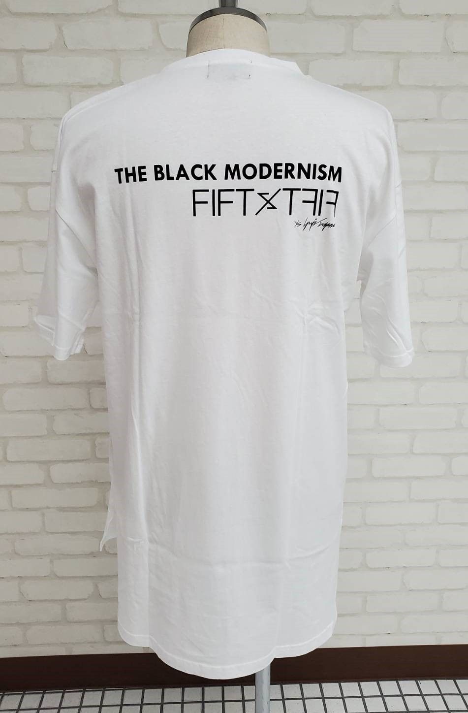 "清春" Special Session Print Hem Step Big Tee / WHITE 【FIFTY FIFTY ys Yuji SUGENO】