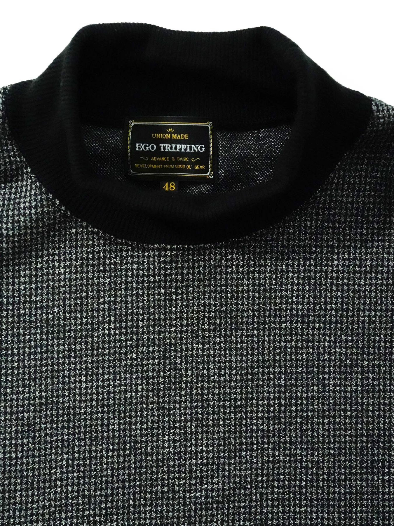【予約品】 LUXEWEAVE / ハイネック / 千鳥グレー