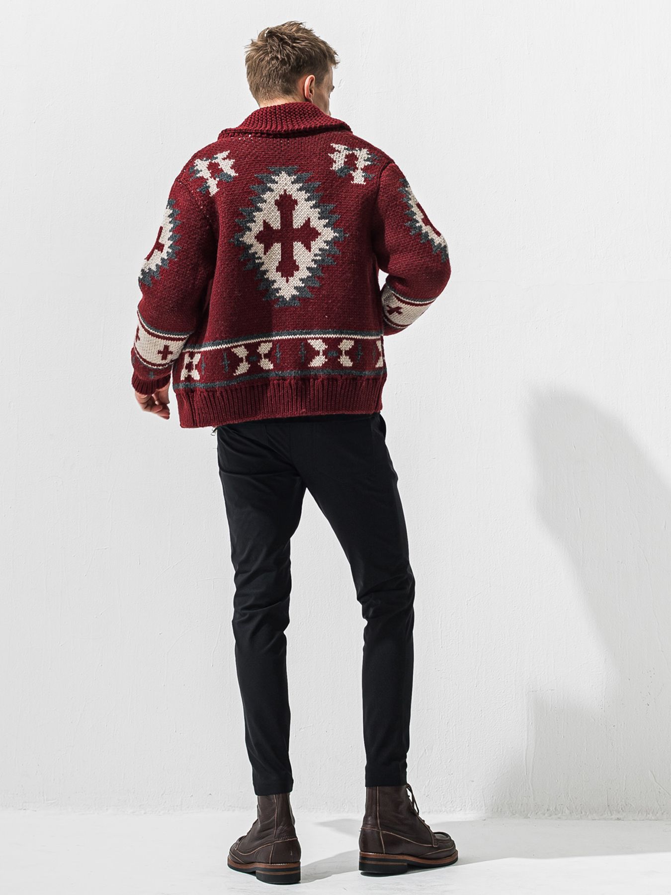 【予約品】CHRIS EASY HEAT TUCK PANTS / 裏起毛 ワンタックイージーパンツ / ブラック