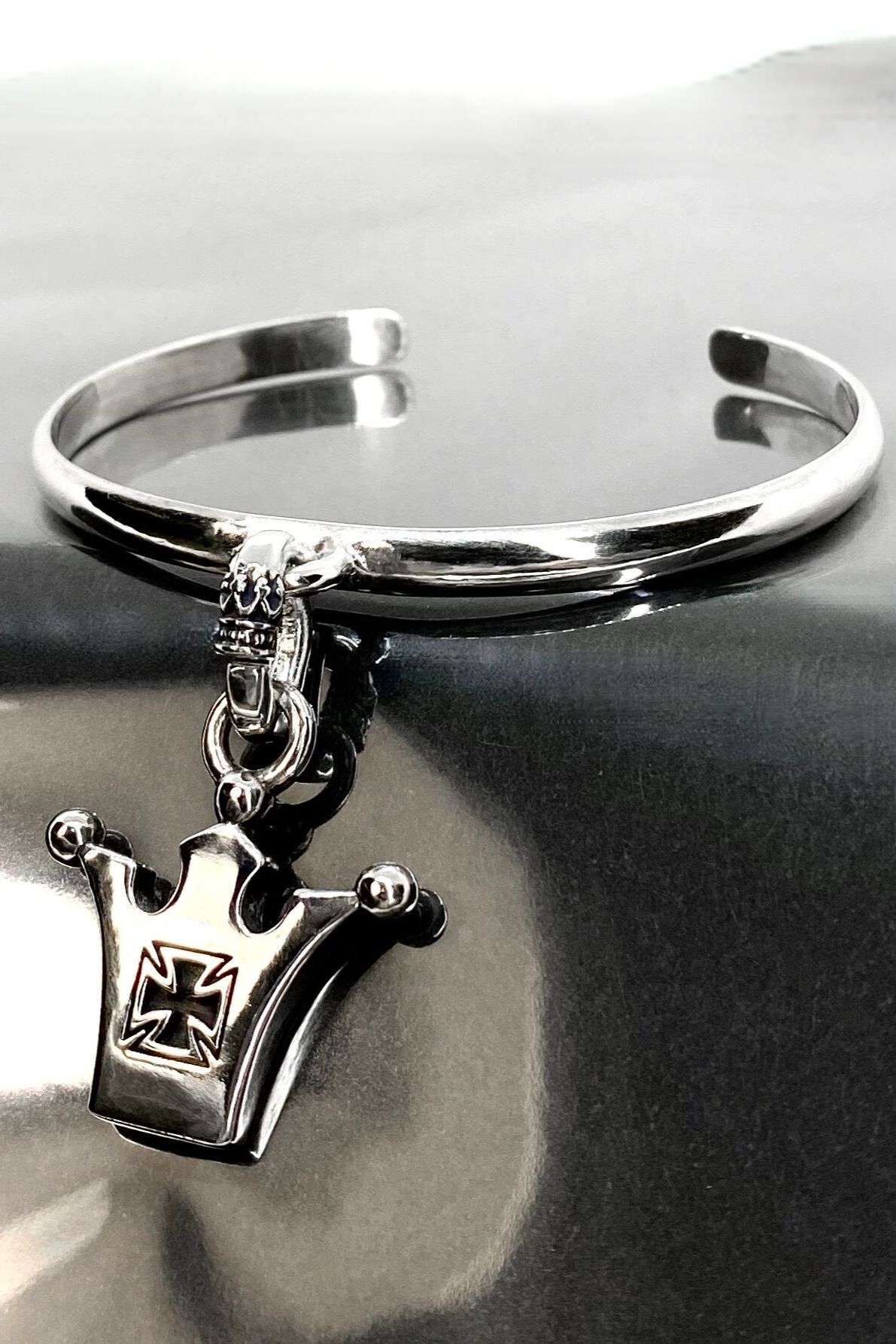 《受注生産》 BANGLE BRACELET [CROWN] バングル 【GOD SIZE】 注文から2～3週間後入荷予定
