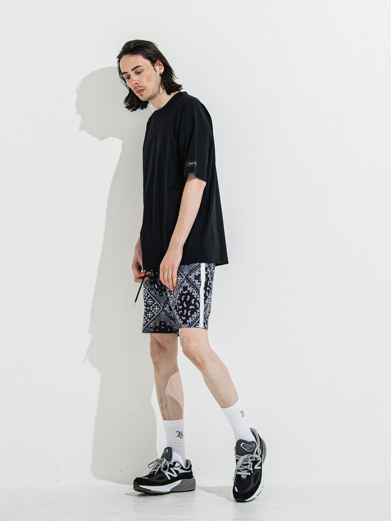 【予約品 】RASH SHORTS / ラッシュガード ショーツ / バンダナブラック