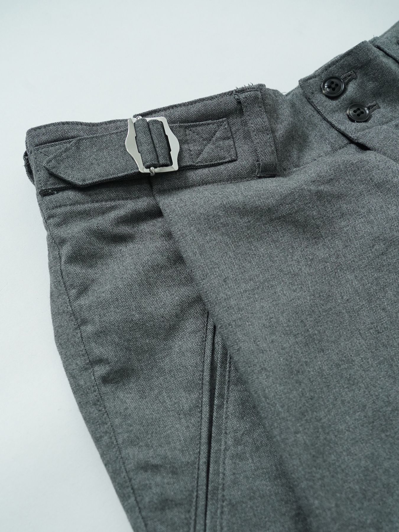【予約品 5月27日(水) 締切】OVERTROUSERS / ワイドパンツ / 杢ライトグレー