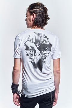 《予約品》 V-Neck T-Shirts Tシャツ BEA TENJIKU / White 【kiryuyrik】 1月入荷予定