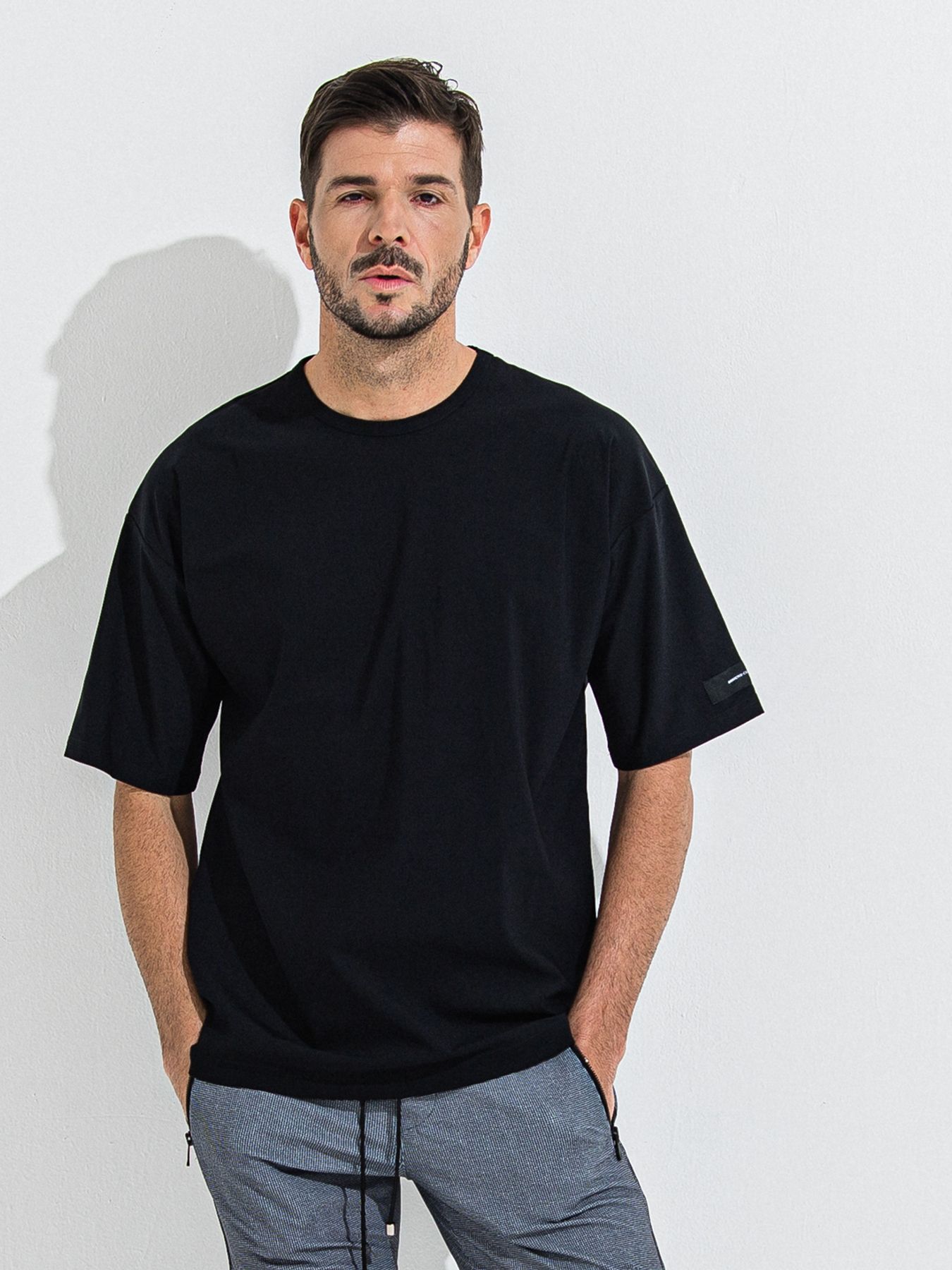 【予約品 】NYLON OVER T /  ナイロンオーバーサイズTシャツ / ブラック