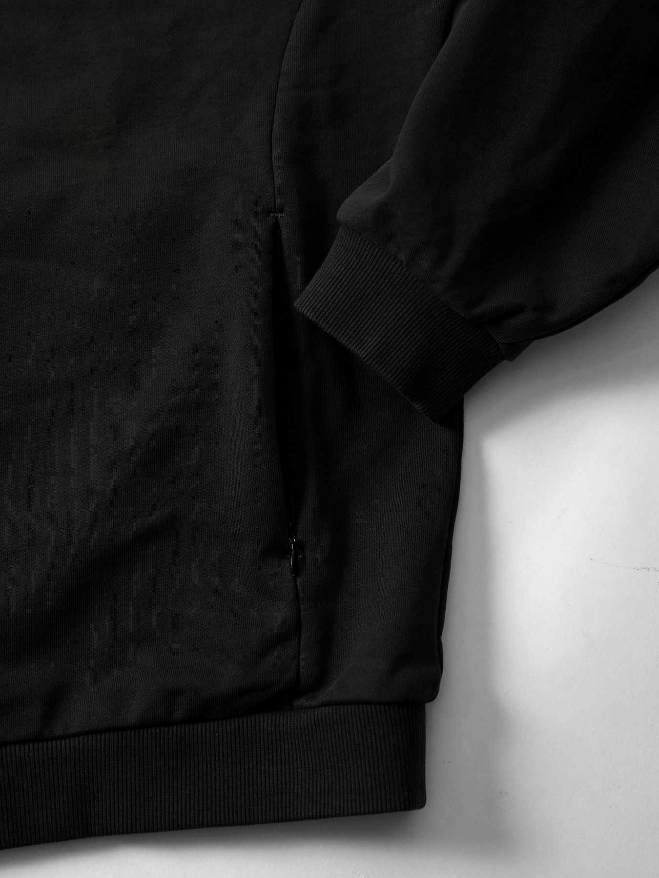【予約品】MOLD-SWEATPARKA / スウェットジップパーカー / ブラック