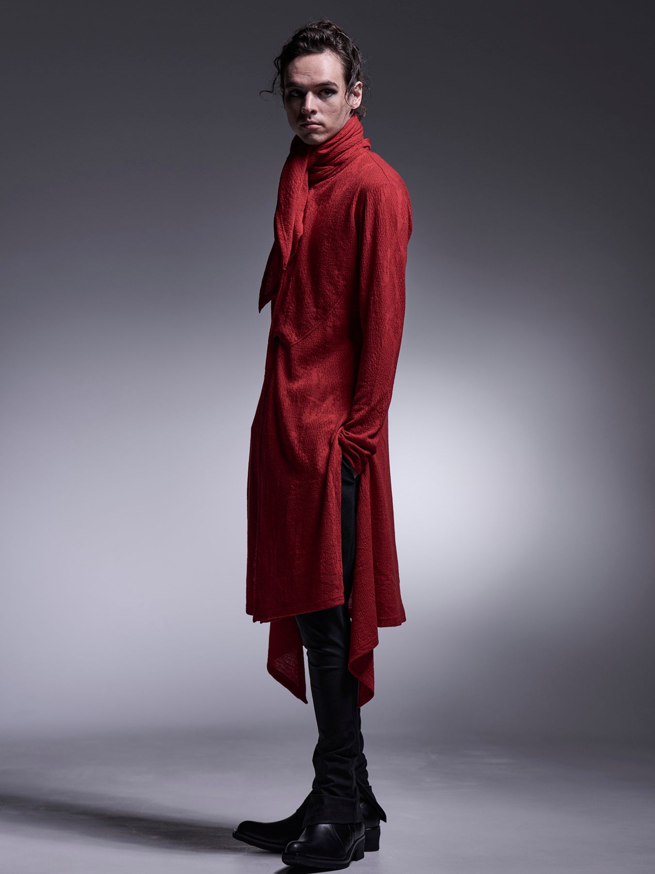 【予約品 7月13日(日) 締切】Stoal Cardigan/ ストールカーディガン / レッド