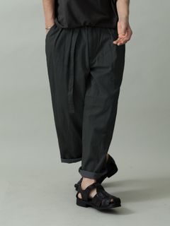 【予約品 2月1日(日) 締切】DRESSYEASE TRUSERS pique / ツータックイージートラウザーズ / チャコール