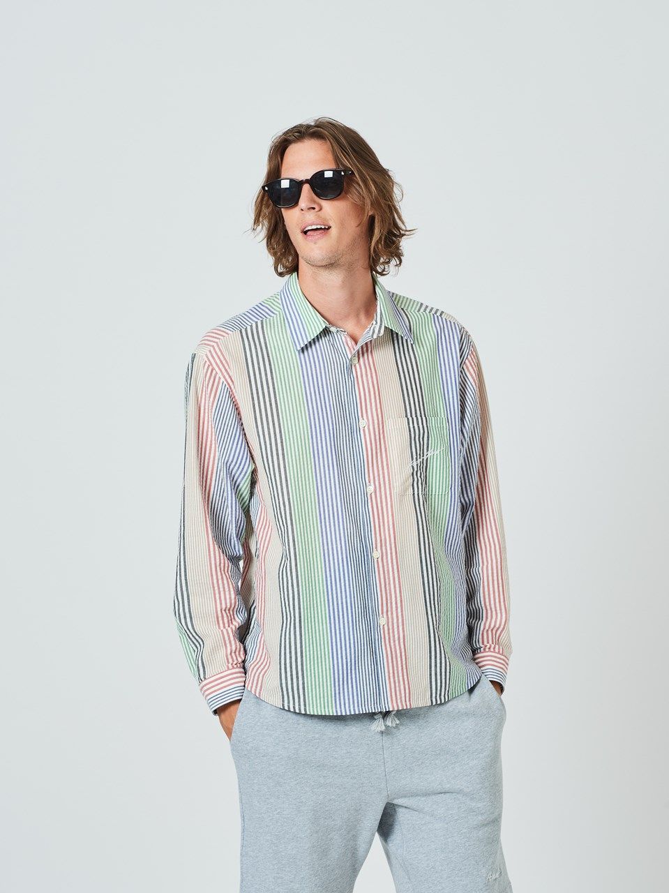 (予約品2023年10月19日18時締め) Random Stripe Shirts Jacket / シャツジャケット / MULTI