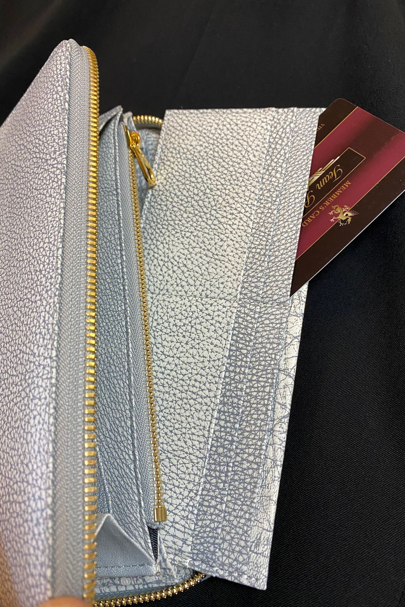 ラウンドL 長財布 Grind Leather / White 【aniary】