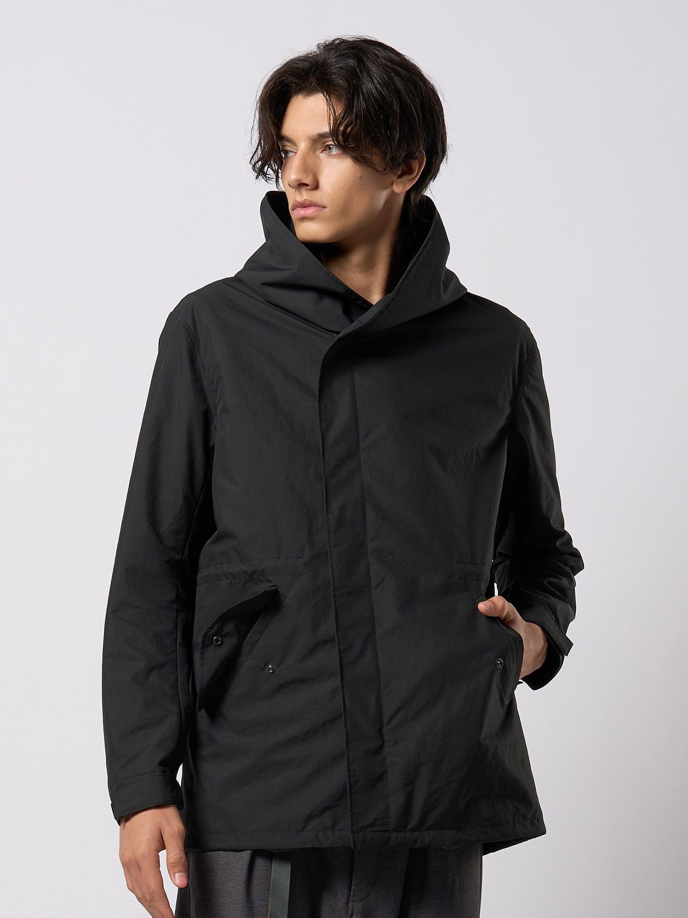 【予約品 9月23日(火) 締切】wrap field parka / ラップフィールドパーカ / ブラック
