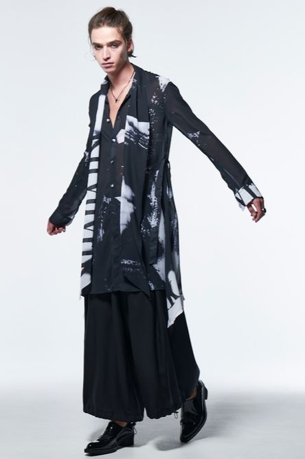 《予約品》 StoalFlareShirt / ブラック＆ホワイト 【kiryuyrik】 2023年3月以降入荷予定