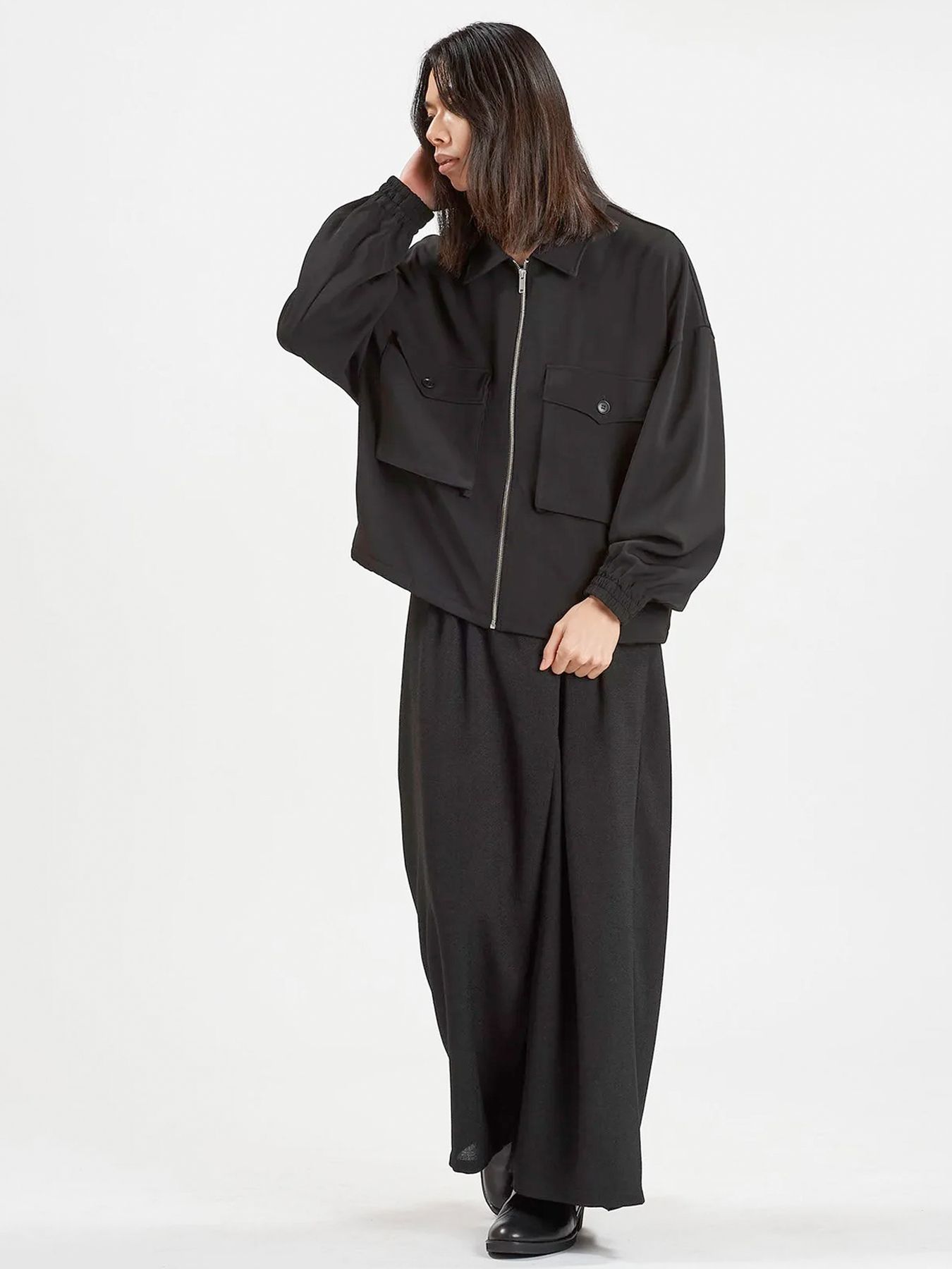 WポケットZIP-BLZ / ブラック【NO ID.】