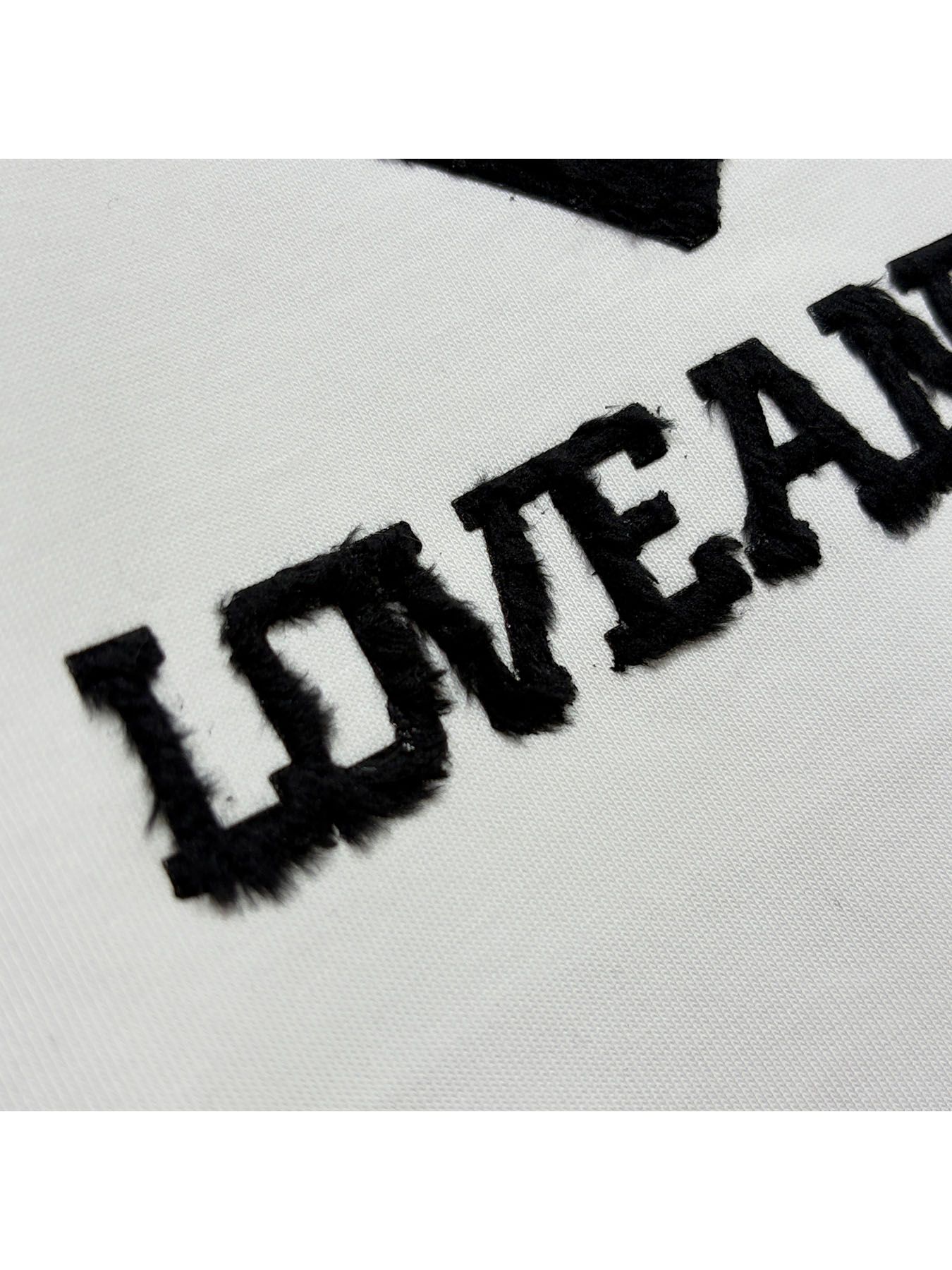 【予約品 3月9日(月) 18:00 締切】LA FUR PRINT L/S T / LA ファープリント ロンT / ブラック×ブラック